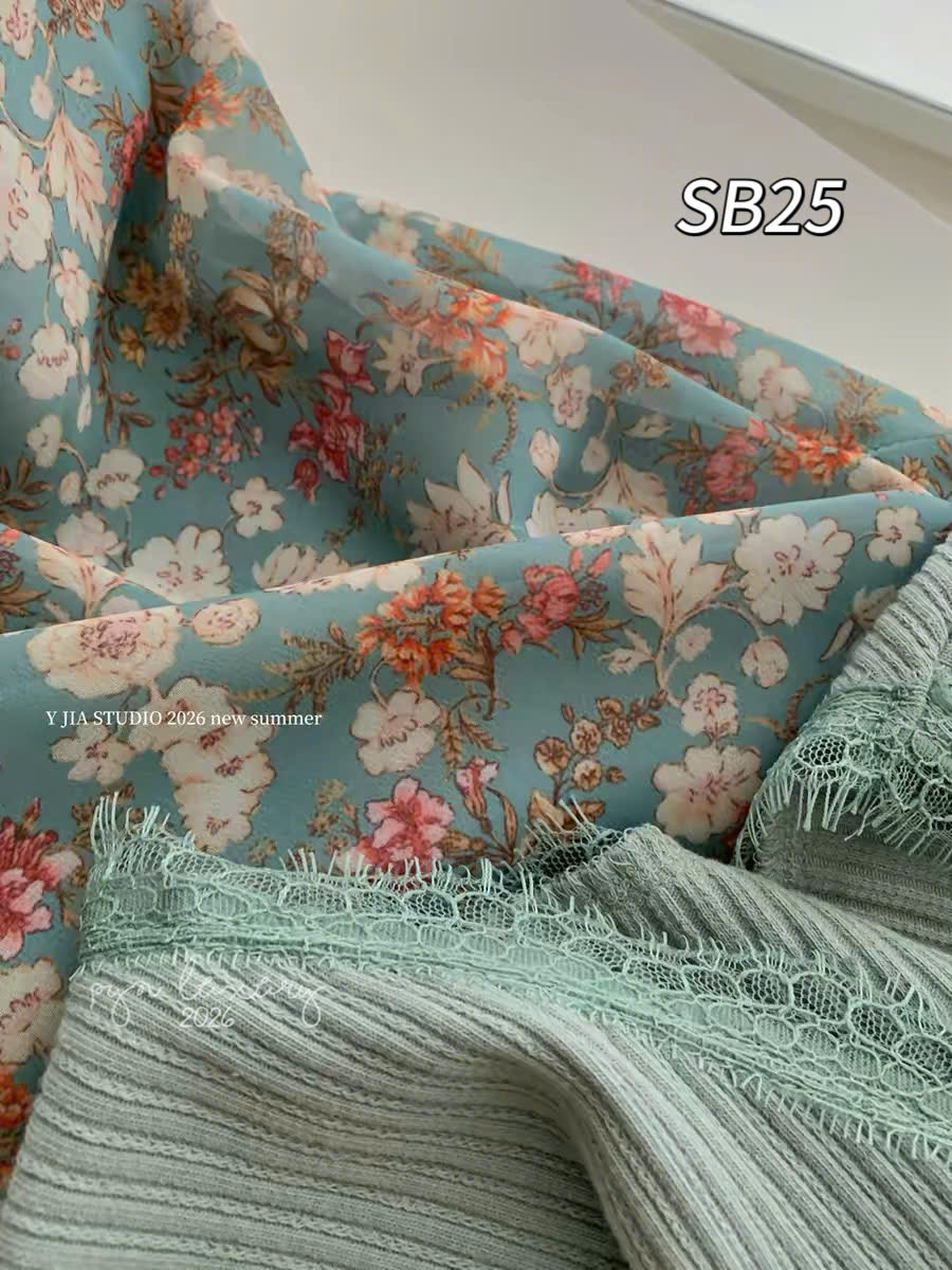 SB25 Sét bộ váy hoa Y JIA