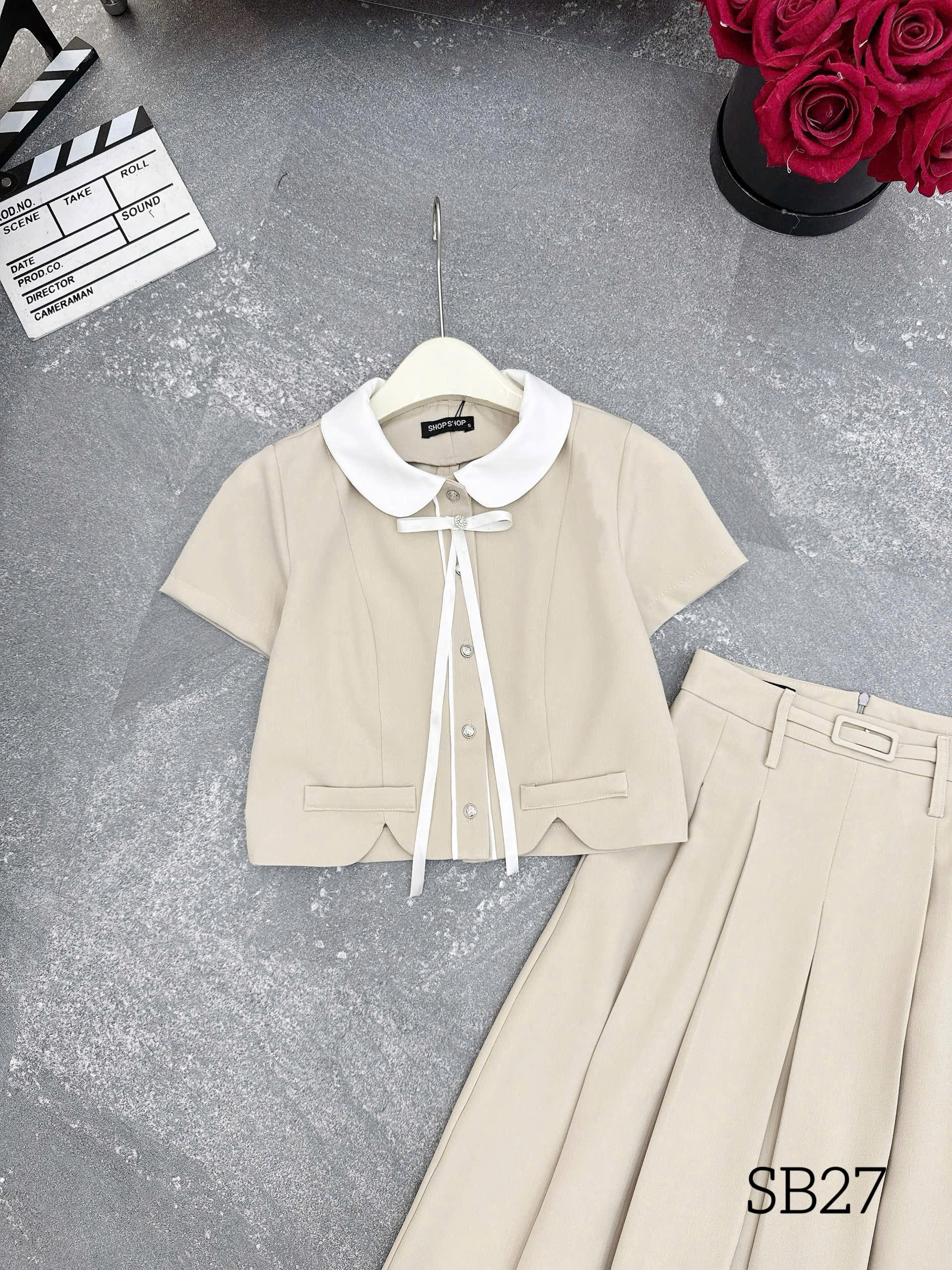 SB27 set cổ sen cv đai bọc