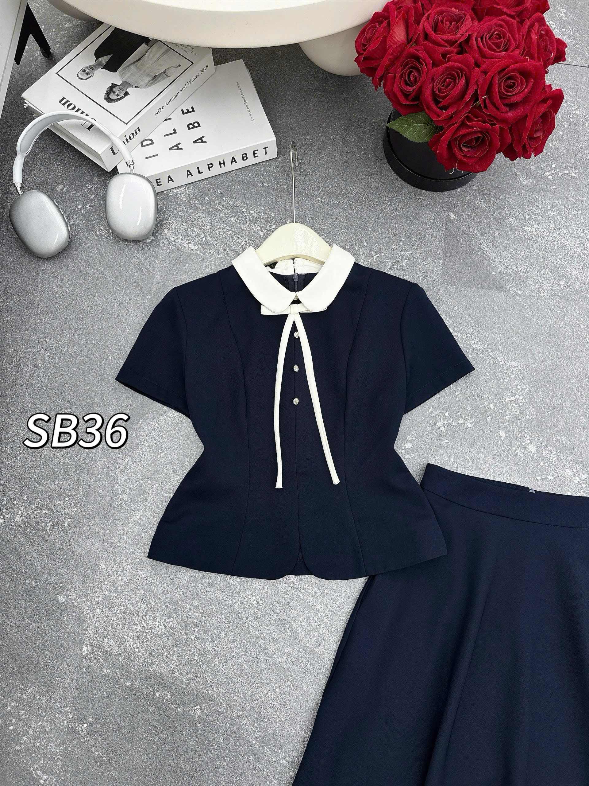 SB36 set cổ sen cv xòe