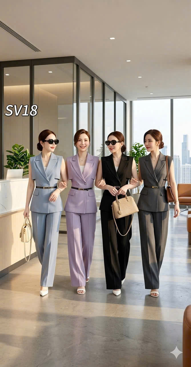 SV18 set gile quần xuông