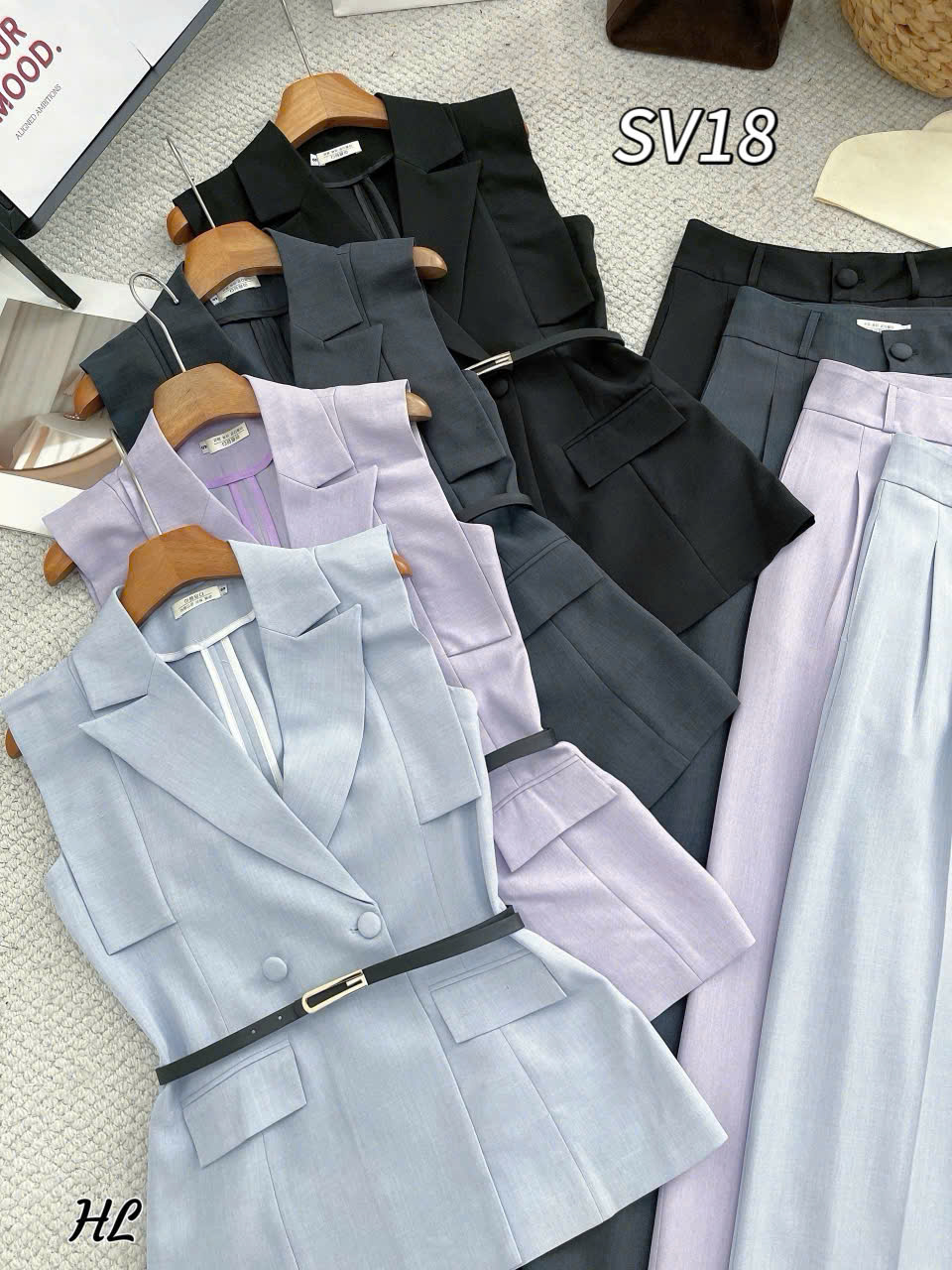 SV18 set gile quần xuông