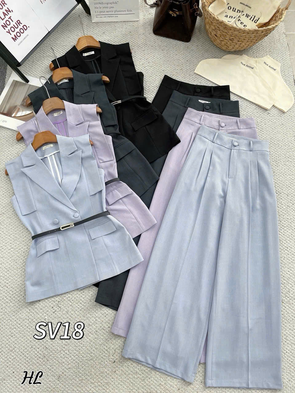SV18 set gile quần xuông
