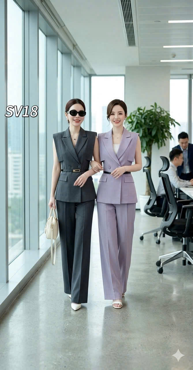 SV18 set gile quần xuông