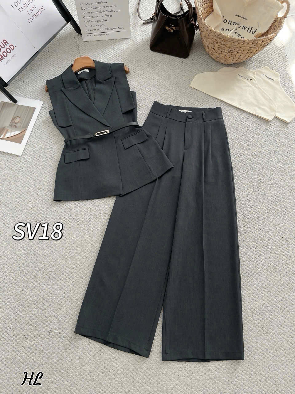 SV18 set gile quần xuông