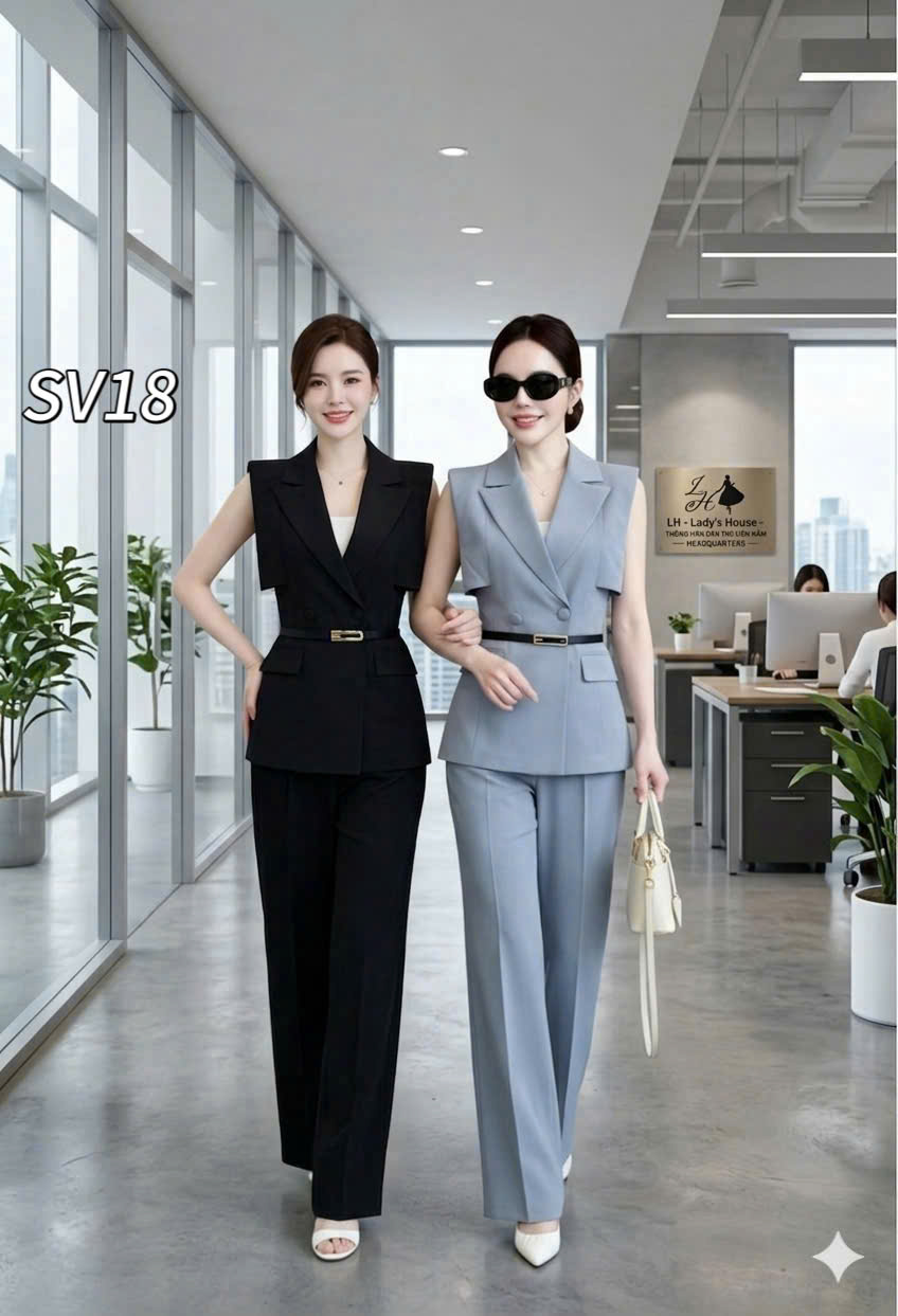 SV18 set gile quần xuông