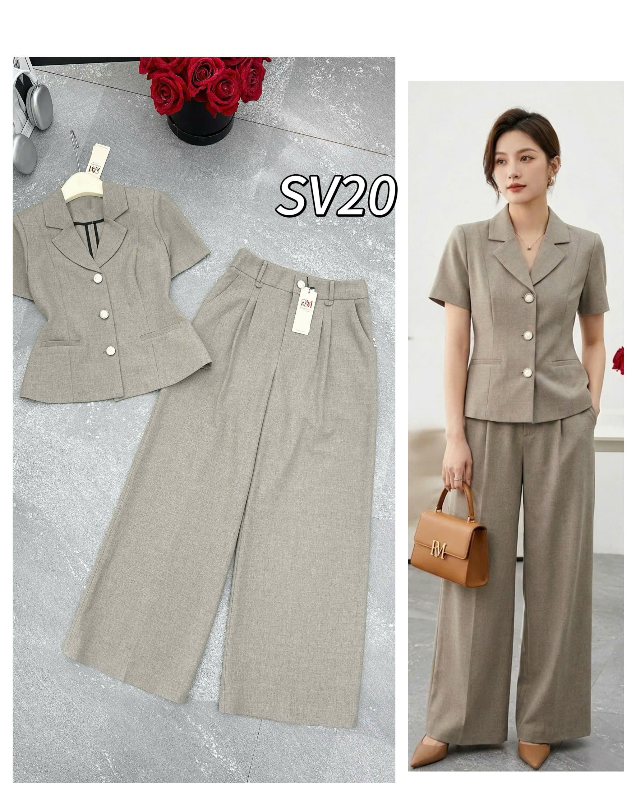 SV20 set cộc tay quần xuông