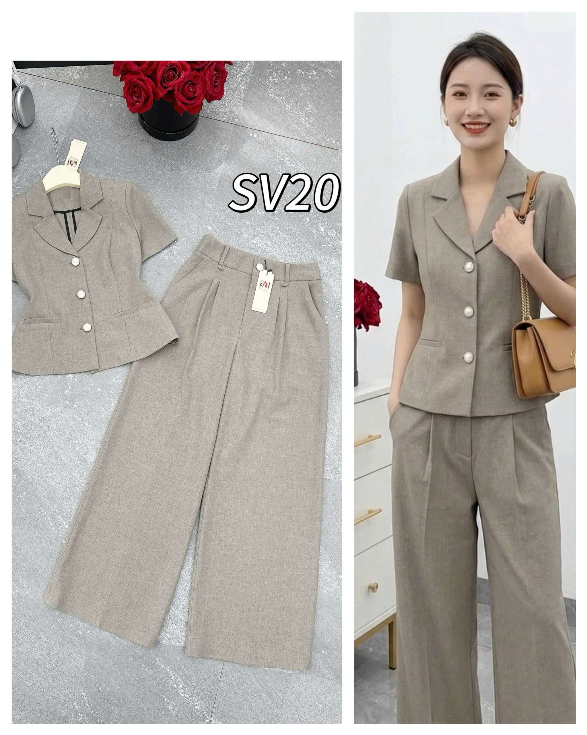 SV20 set cộc tay quần xuông