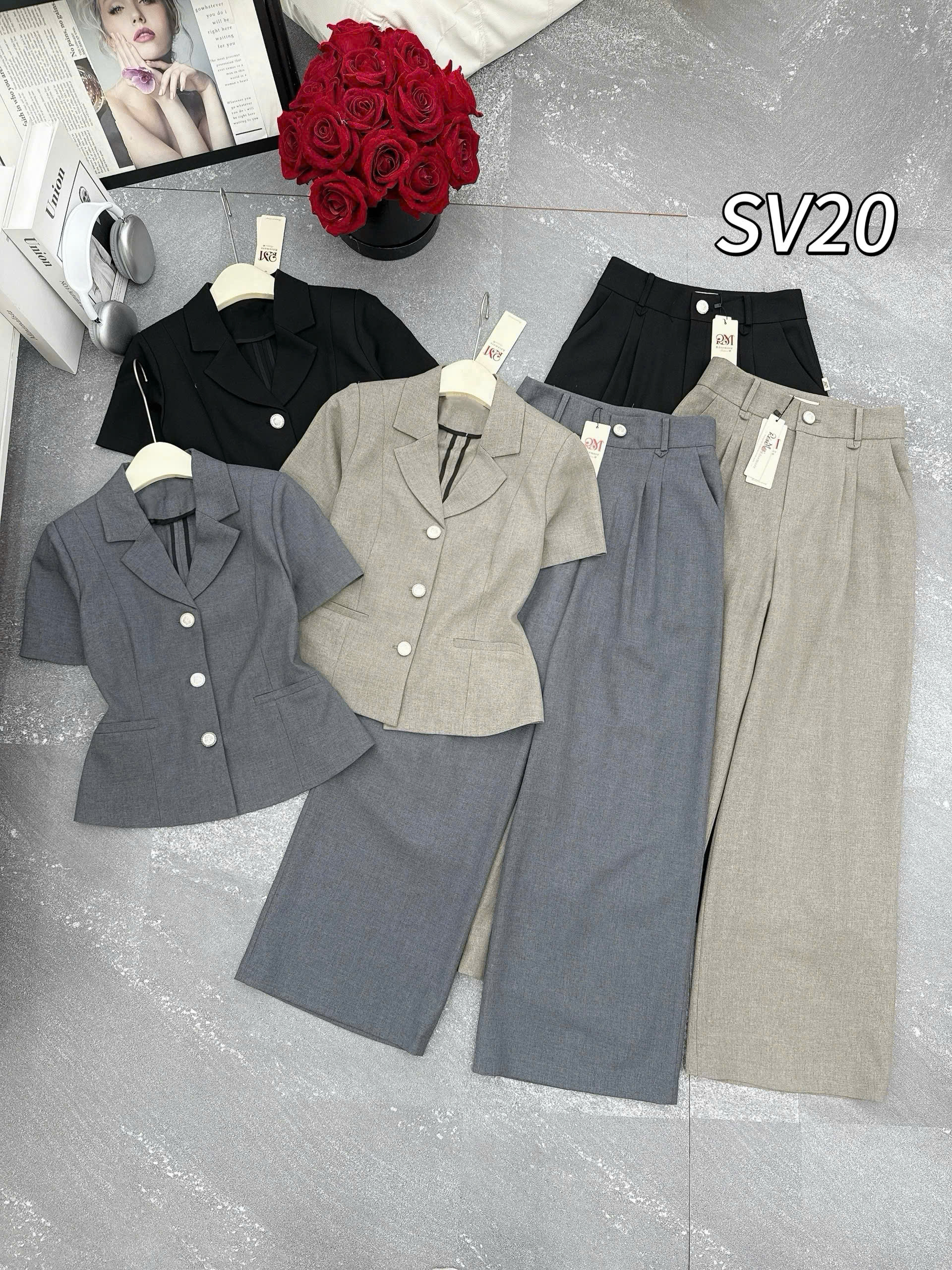 SV20 set cộc tay quần xuông