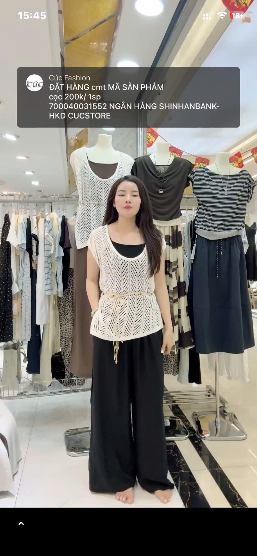 Set 6 set áo lưới quần xuông