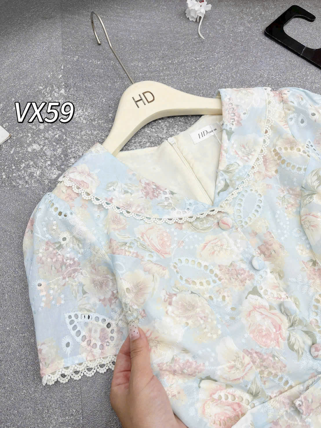 VX59 váy thô hoa