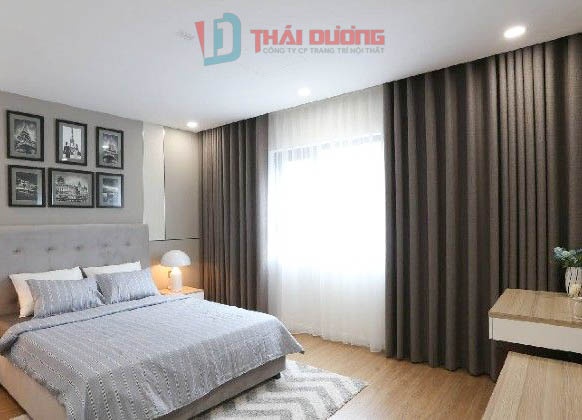 Rèm Vải Cao Cấp Nâu Đậm RV13