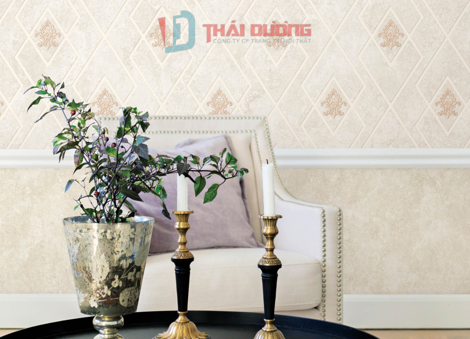 Giấy dán tường phòng khách GDTK46