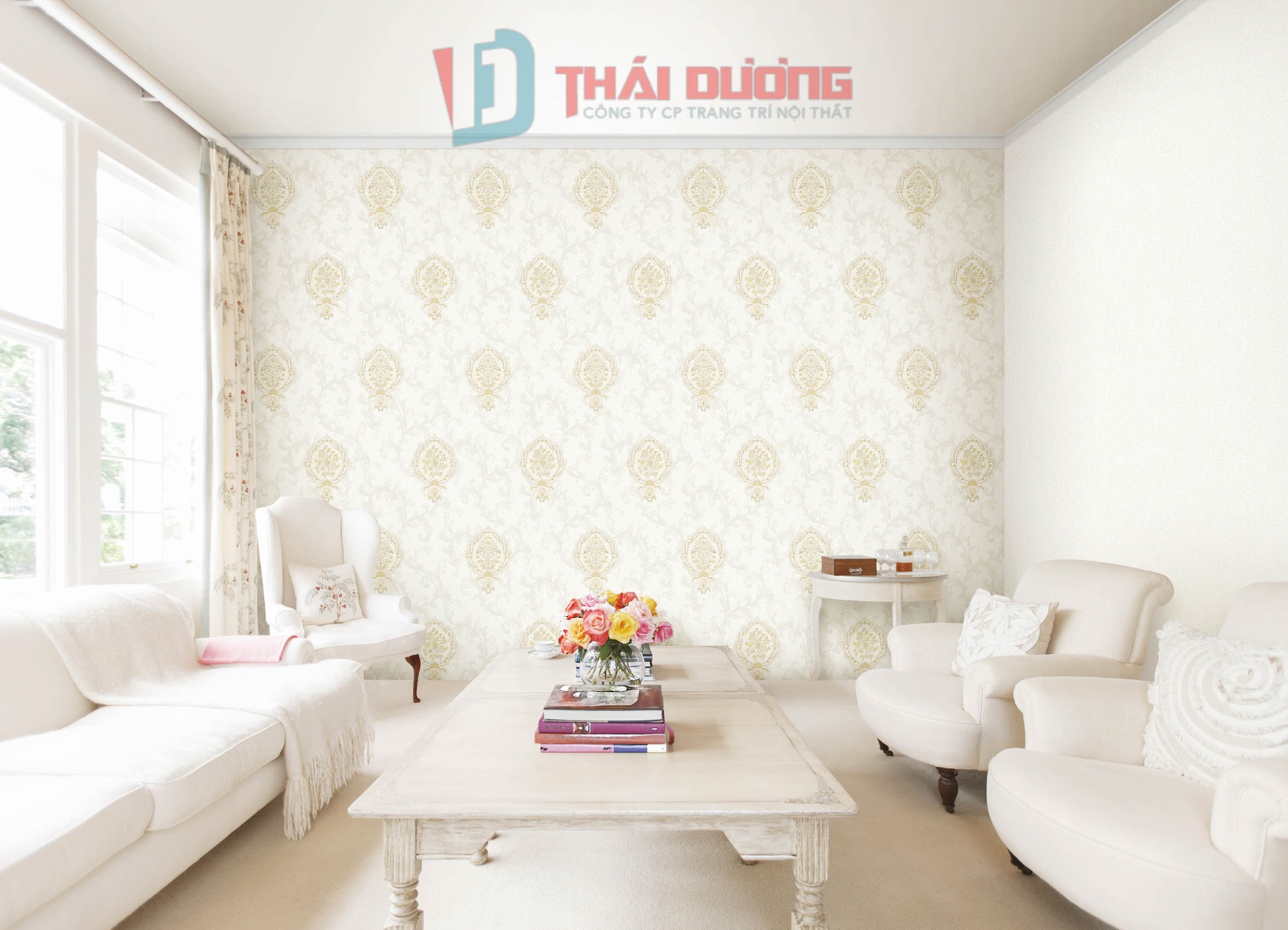 Giấy dán tường phòng khách GDTK44