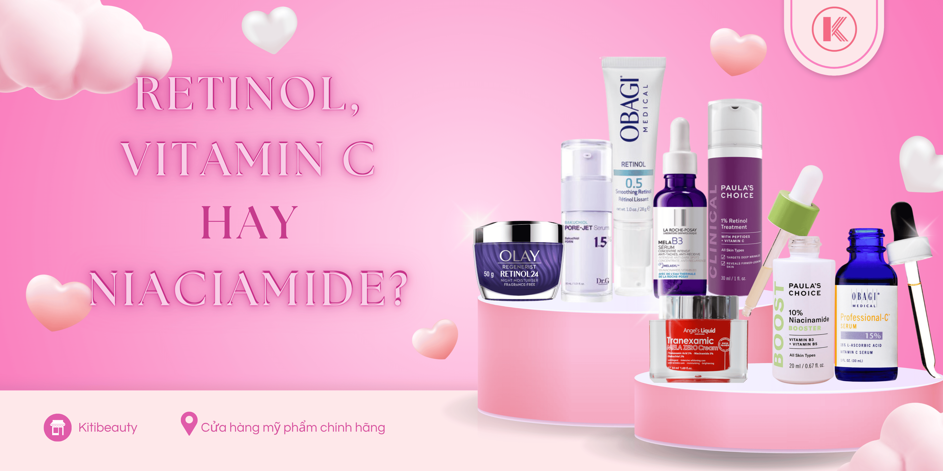 Vitamin C & Niacinamide có “sánh vai” cùng Retinol trong cuộc đua chống lão hóa?