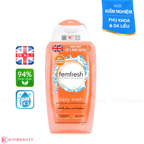 Dung dịch vệ sinh phụ nữ Femfresh Daily Wash 250ml