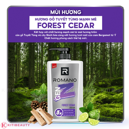 Dầu Gội Nam Romano Gen Z 420g
