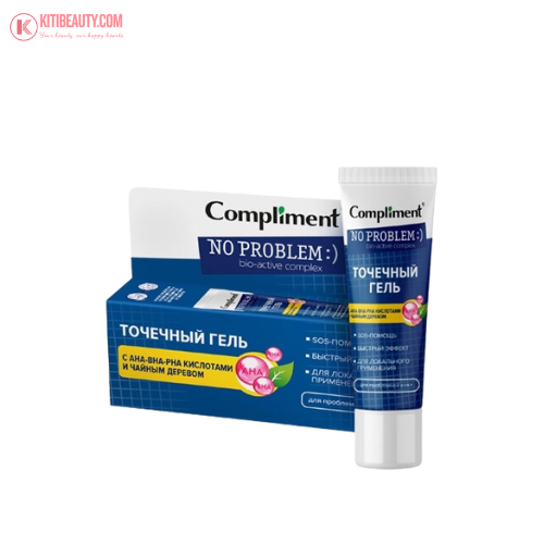 Gel Chấm Mụn Compliment SOS No Problem AHA - BHA - PHA 25ml ( hộp vàng)