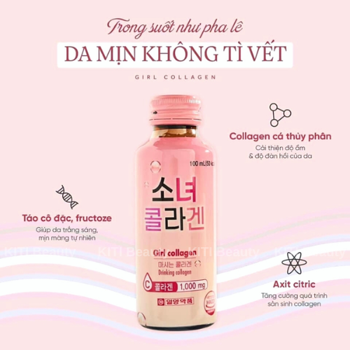 Nước uống Đẹp Da Chống Lão Hoá Girl Collagen Hàn Quốc 10 Chai