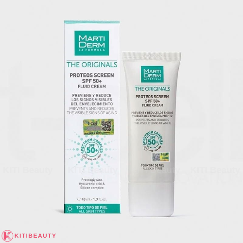Kem Chống Nắng MartiDerm The Originals Proteos Screen SPF50+ Fluid Cream 40ml Chính Hãng