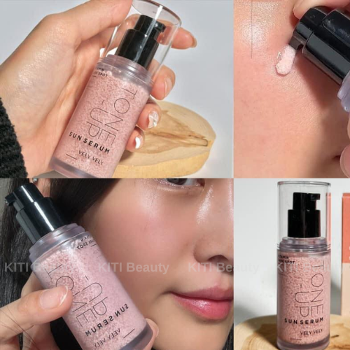 Tinh Chất Chống Nắng Nâng Tone Vely Vely Vitamin Dark Spot Tone Up Sun Serum SPF50+ PA++++ 30ml