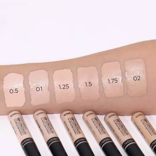 Kem Che Khuyết Điểm The Saem Có Chống Nắng Hàn Quốc Cover Perfection Tip Concealer SPF28/PA++ 6.5g