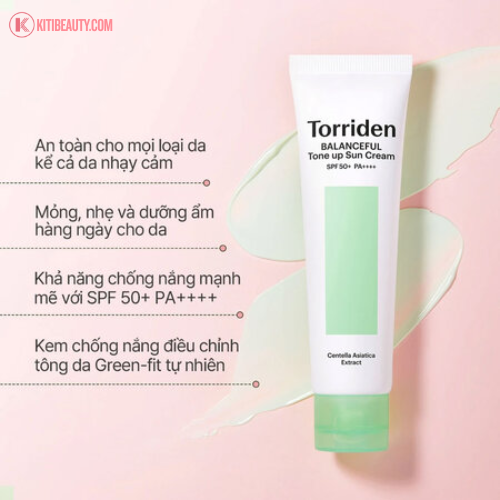 Kem Chống Nắng Torriden Balanceful Tone Up Sun Cream SPF50+ PA++++ 60ml