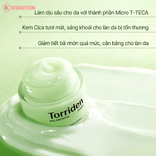 Kem Dưỡng Làm Dịu, Phục Hồi Da Torriden Balanceful Cica Cream 80ml