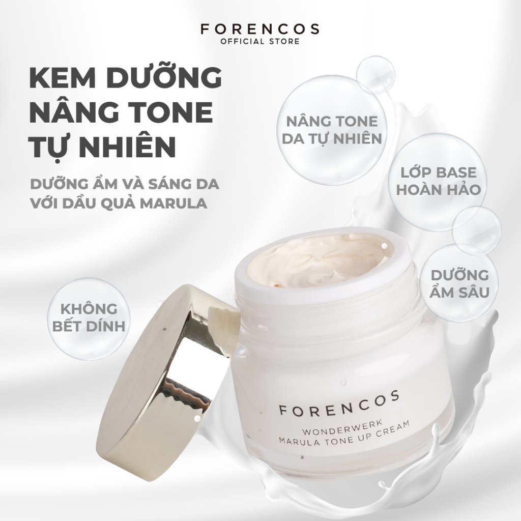 Kem Dưỡng Trắng Da, Nâng Tông Forencos Wonderwerk Marula Tone Up Cream 50ml