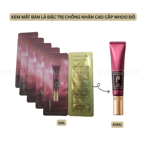 Kem Mắt Đặc Trị Nhăn Sâu Cao Cấp Whoo Jinyulhyang Intensive Wrinkle Essential 1ml