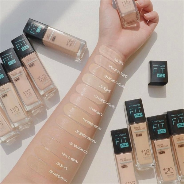 Kem Nền Maybelline Kiềm Dầu, Cho Lớp Nền Mịn Lì Tự Nhiên Fit Me Matte Poreless Foundation 30ml