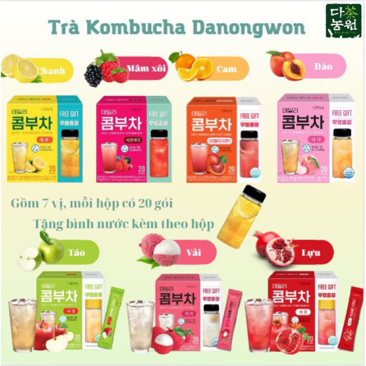 Trà Daily Kombucha DANONGWON Hộp 20 Gói