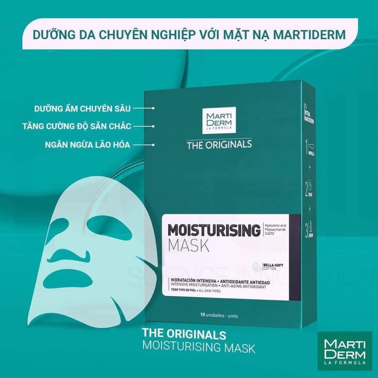 Mặt Nạ Dưỡng Ẩm Chống Lão Hóa MartiDerm The Originals Moisturising Mask 25ml