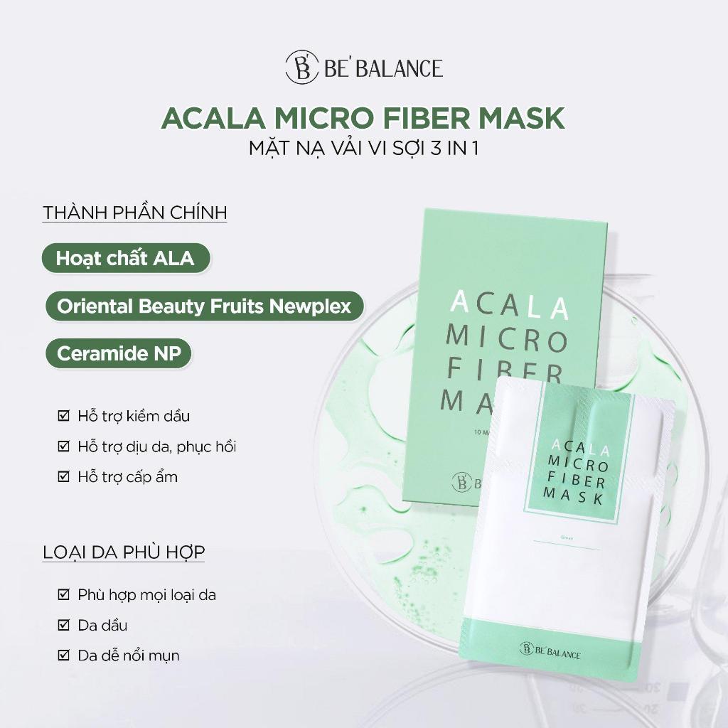 Mặt Nạ Dưỡng Da 3 Bước Be Balance Micro Fiber Mask 30g