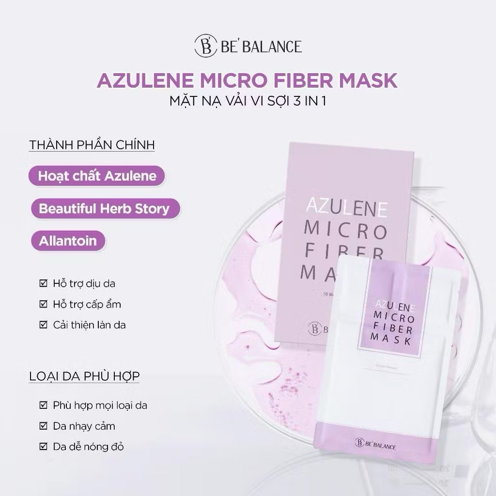 Mặt Nạ Dưỡng Da 3 Bước Be Balance Micro Fiber Mask 30g