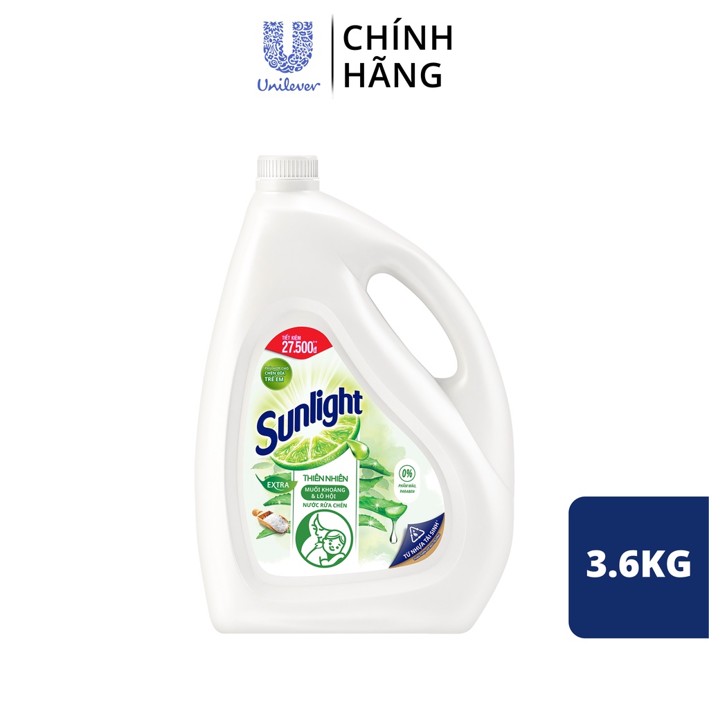 Nước Rửa Chén Sunlight Can 3.6kg