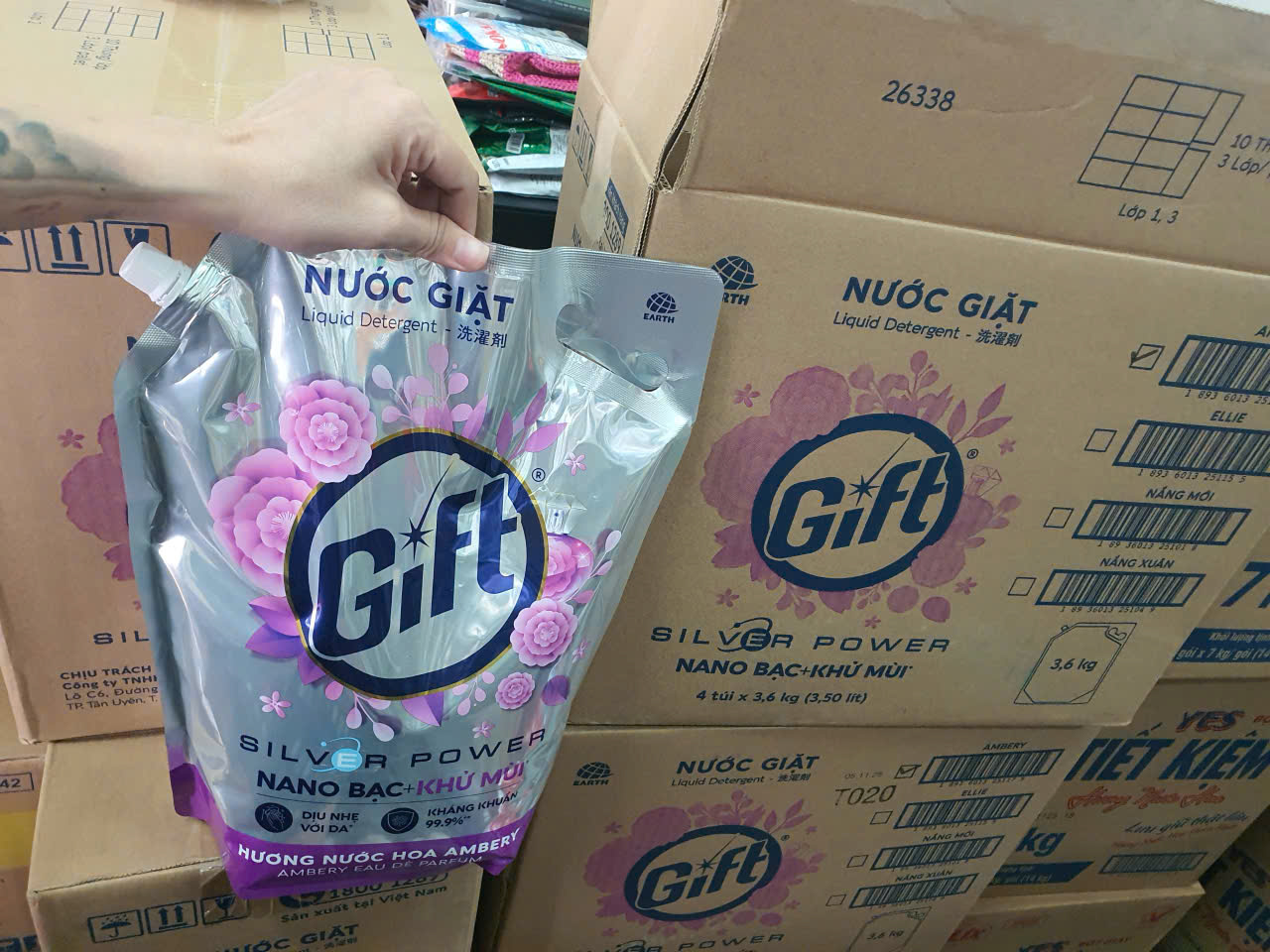 NƯỚC GIẶT GIFT Nước hoa túi 3.6kg