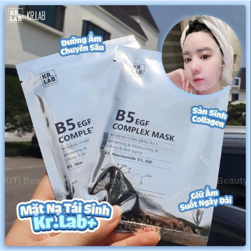 Mặt Nạ Kr.Lab+ B5 EGF Complex Cấp Ẩm Phục Hồi Da (set 10 miếng)
