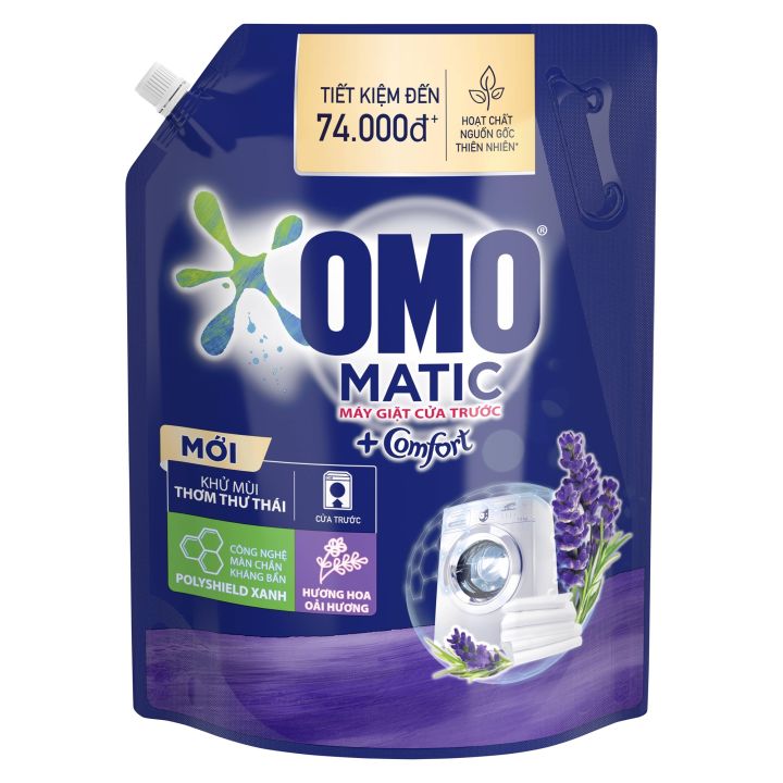 Nước giặt OMO xanh cửa trước 3.6kg (TÚI)
