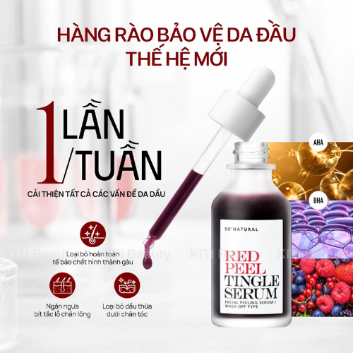 Tẩy Tế Bào Chết Hoá Học Trị Mụn Hiệu Quả Red Peel Tingle Serum 35ml