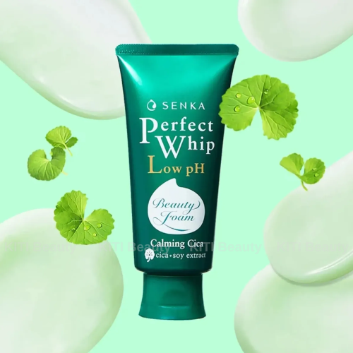 Sữa Rửa Mặt Rau Má Senka Sạch Dịu Nhẹ Perfect Whip Low Ph Calming Cica 100g