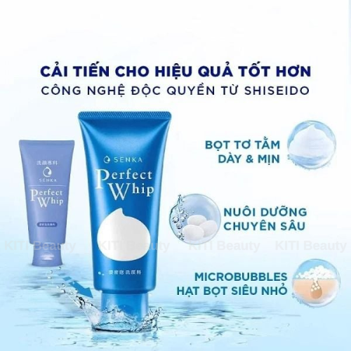 Sữa rửa mặt tạo bọt mướt mịn sạch sâu SENKA PERFECT WHIP 120G