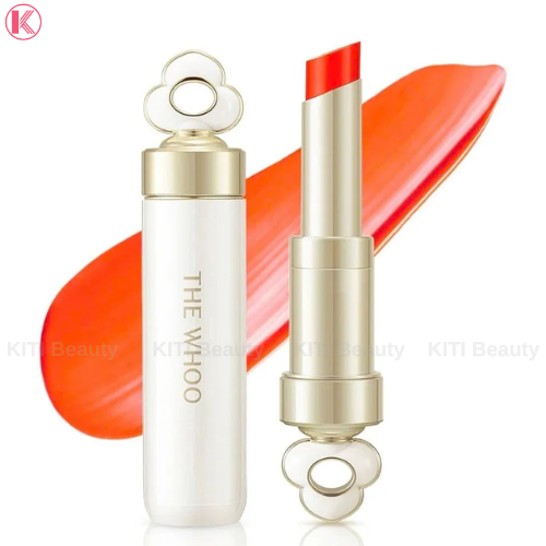 [MỚI 2025] Son dưỡng môi căng mịn có màu The Whoo Essential Lip Glow Balm fullsize 3.3gr #52 PEONY CORAL