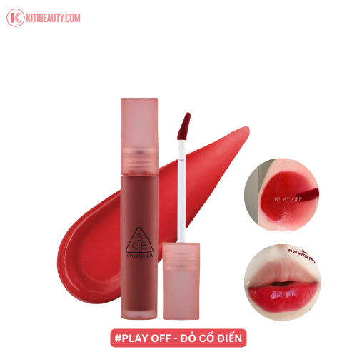 Son Kem 3CE Blur Water Tint #Play Off Đỏ Classic 4,6Gr