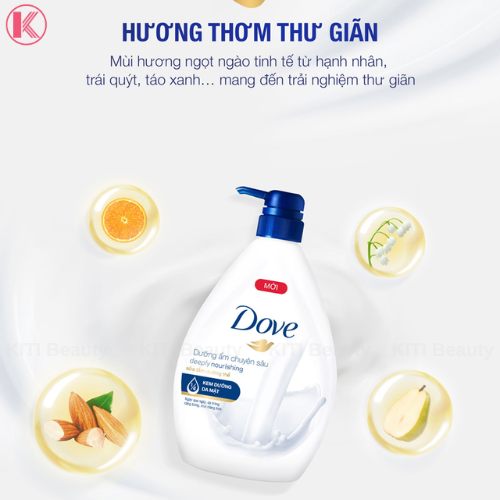 Sữa Tắm Dove Dưỡng Ẩm Chuyên Sâu Deeply Nourishing 1000ml