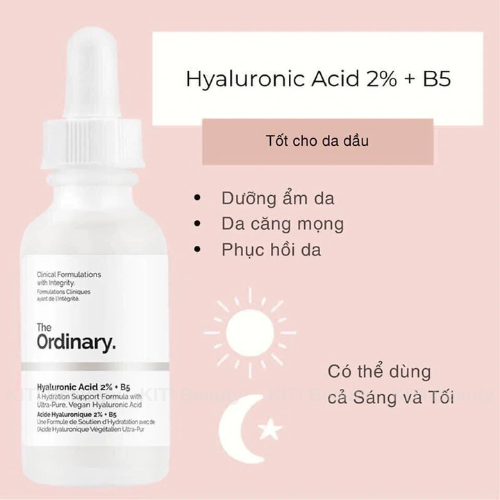 Tinh chất cấp nước, phục hồi da The Ordinary Hyaluronic Acid 2% + B5 (30ml)