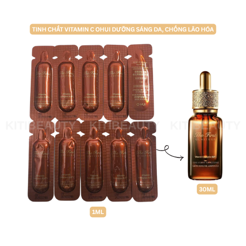 Tinh Chất Vitamin C Dưỡng Sáng Da Ohui The First Geniture Genummune Ampoule 1ml