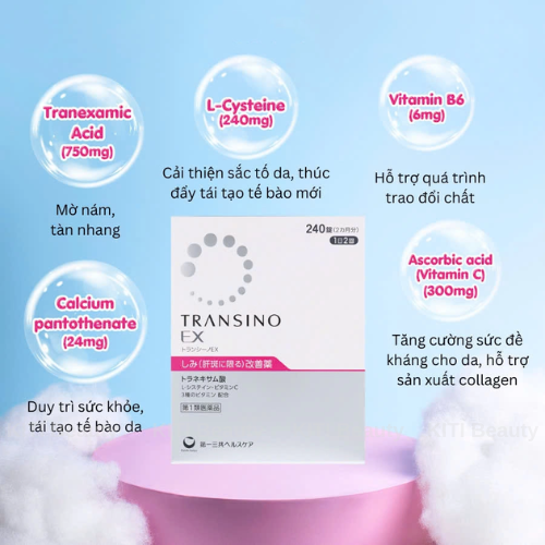 Viên Uống Trị Nám Transino EX 240 Viên Nhật Bản