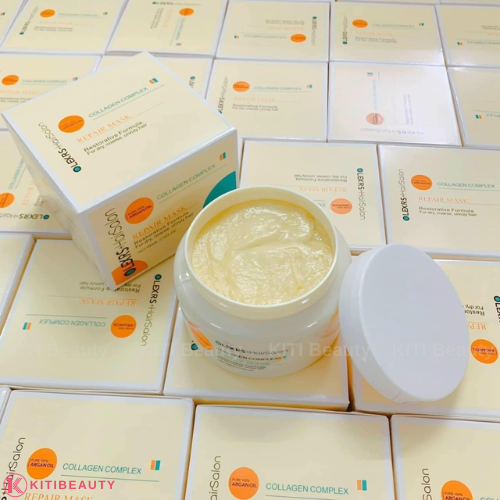 Kem ủ tóc phục hồi siêu mượt Olexrs Hair Salon Collagen Complex 500ml