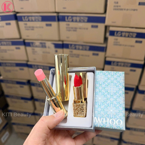 Son Dưỡng Môi Đông y The History of Whoo Gongjinhyang Mi Glow Lip Balm Special Set (Ver 2025 Art of Balance)