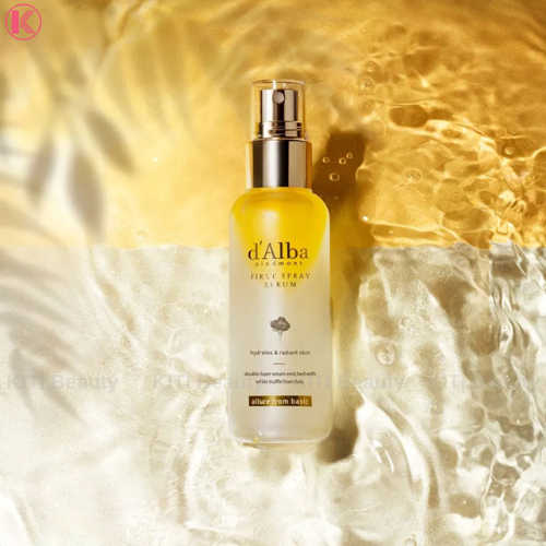 Xịt Khoáng D'Alba White Truffle Spray Serum 100ml - First Spray (vàng)